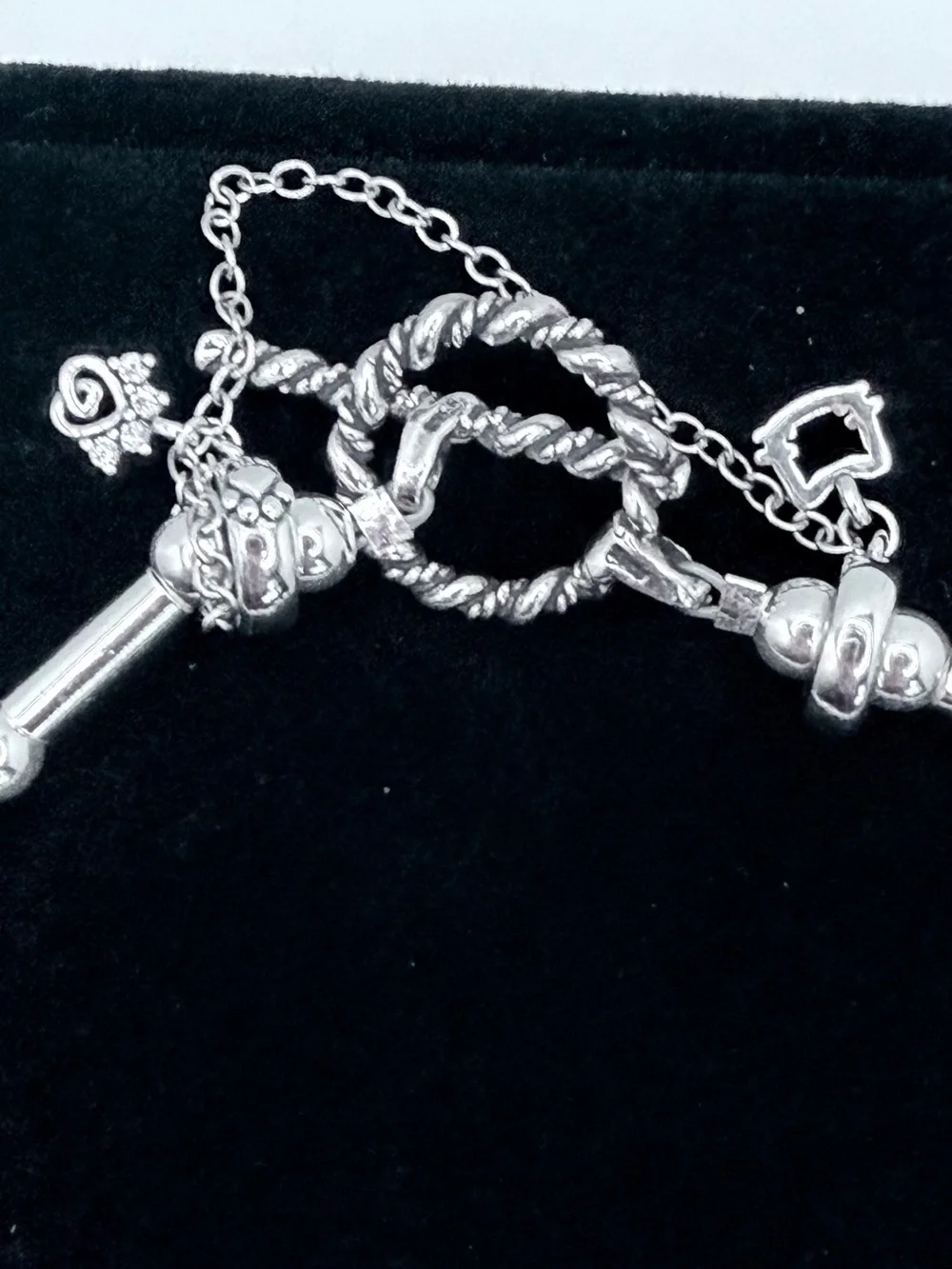 The Antheia Feline Charm Bracelet: A One-of-a-Kind Sterling Silver Exclusive#005